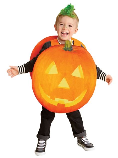 Toddler Boys And Girls Jack O Lantern Pumpkin Oversize Vest Halloween