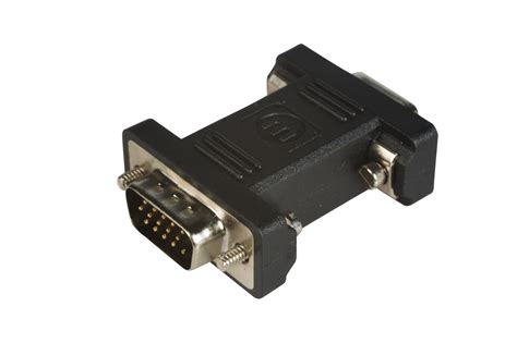 maplin vga 9 pin female to 15 pin male adapter video card monitor converter pc ebay