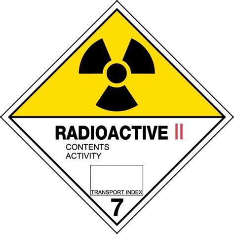 Hazchem Sign Radioactive II Poly