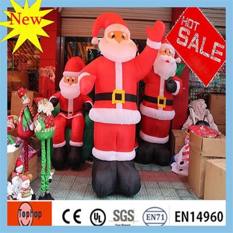China Manufacture Christmas Toys Giant 4m 13ft Inflatable Santa Claus
