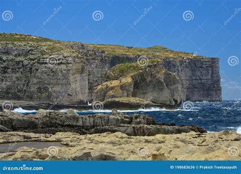 The Coastal Landscape At Dwejra In Gozo Malta Stock Photo Image Of