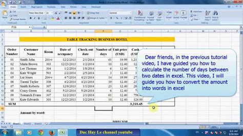 This check could be blank or partially written, and let take an example: Convert number to words in Excel Tutorial - YouTube