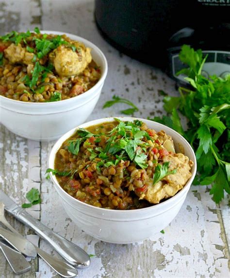 Crockpot Chicken And Lentil Curry 5 Adjusted Healthy Recipe Ecstasy