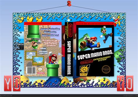 Super Mario Bros Nes Box Art Cover By Yoyo