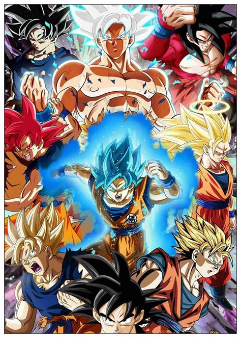 Check spelling or type a new query. Dragon Ball Z Goku Anime Poster White Coated Paper Print Painting Room Decoration Wall Art Home ...