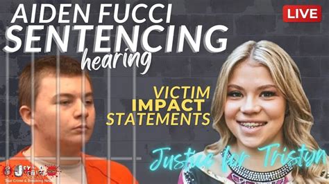 Aiden Fucci Sentencing Hearing Live Tristyn Bailey Murder Victim Impact Statements Day 2
