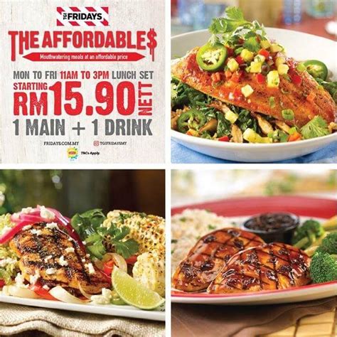 See more of promo, peraduan & kuiz malaysia on facebook. TGI Fridays The Affordables Lunch Menu Promotion | LoopMe ...