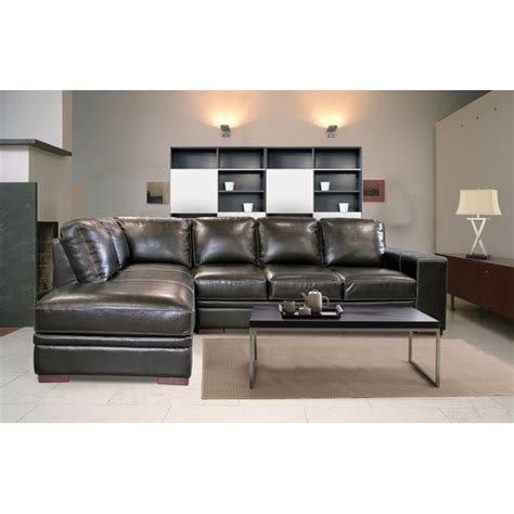 Bakerfield Luxury Leather Sectional Sofa Free Shipping Today