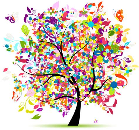 Colorful Tree Illustrations Royalty Free Vector Graphics And Clip Art