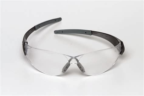 Mcr Safety Safety Glasses Anti Scratch No Foam Lining Wraparound Frame Frameless Black