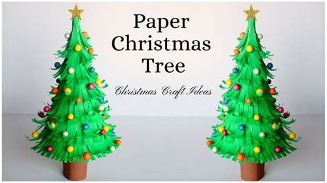 How To Make Paper Christmas Tree Paper Craft Ideas For Christmas
