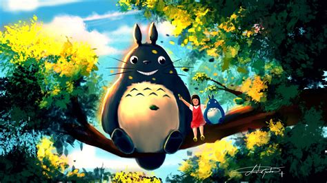 My Neighbor Totoro Wallpaper 4k Mei Tonari No Totoro
