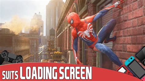 All Spider Man Suits In Loading Screen In Marvels Spider Man Youtube