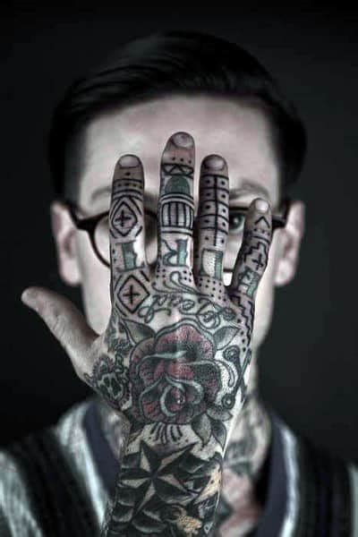 75 Finger Tattoos For Men Manly Design Ideas