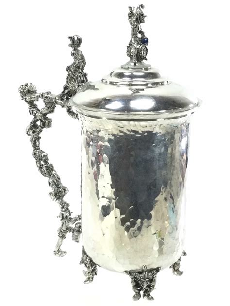 Lot Royal Order Of Jester Footed Pewter Stein