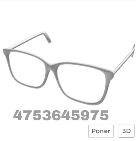 Aesthetic Glasses Roblox Id