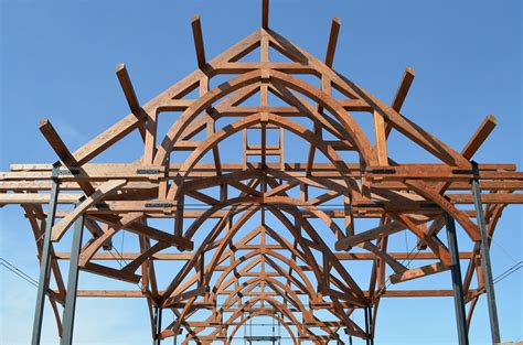 Wood And Steel Heavy Timber Trusses