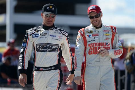clint bowyer once found himself trapped in dale earnhardt jr s basement after a night of