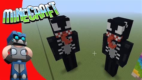 Tutorial Minecraft Venom Skin 3d Como Hacer A A Venom Pixel Art Youtube