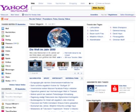 Yahoo's official twitter, sharing the best of our network. Yahoo.de: Yahoo! Deutschland