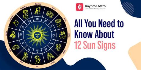 What Is Your Sun Sign List Of 12 Western Astrology Zodiacs