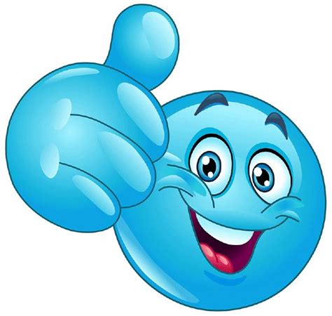 Blue Thumbs Up Emoji Images Funny Emoticons Smiley Emoji
