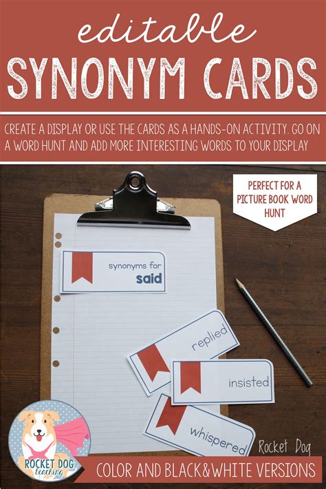 A Fully Editable Synonym Display Classroom Activity Or Both These