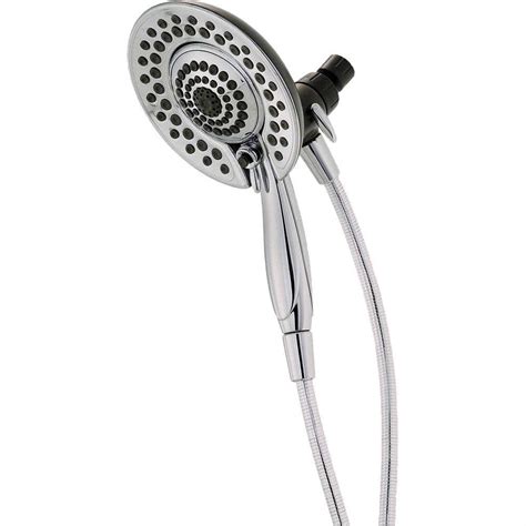 Delta In2ition Two In One 5 Spray 68 In Dual Wall Mount Fixed And Handheld Shower Head In