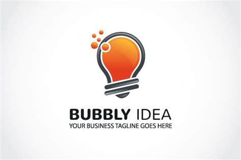 Bubbly Idea Logo Template Logo Templates Logo Inspiration Branding