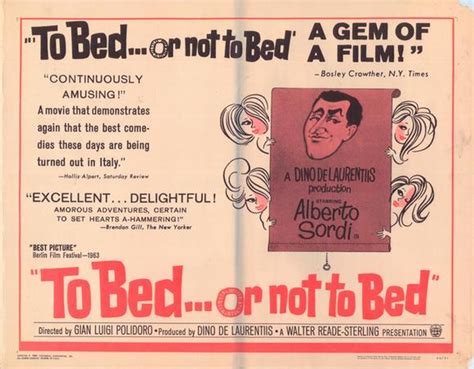 To Bed Or Not To Bed Movie Poster Print 11 X 17 Item Movah5588 Posterazzi