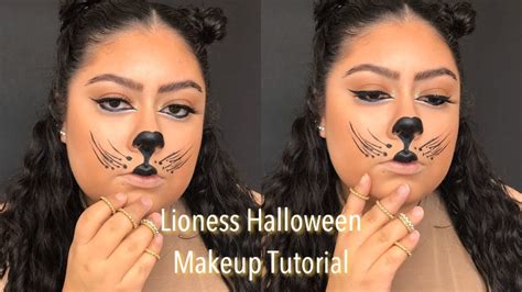 Lioness Halloween Makeup Tutorial Vantisy Youtube