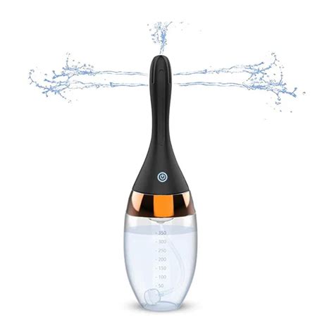 Electric Enema Bulb With 3 Speeds Automatic Anal Cleaner Enema Cleaning Container Vagina