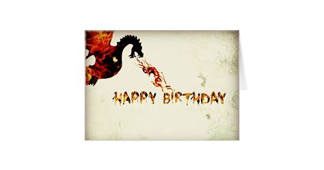 All orders are custom made and most ship worldwide within 24 hours. Happy Birthday Dragon Card | Zazzle