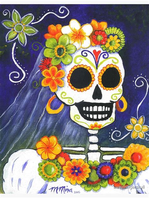 Day Of The Dead Bride Canvas Print For Sale By Sweetsugarskull