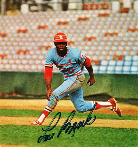 Lou Brock The Purest Base Stealer Ever With A Constant Smile And