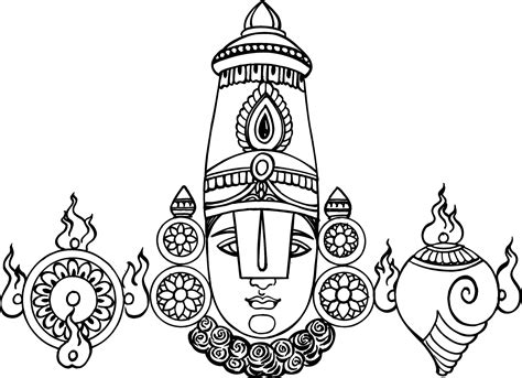 Tamil Cliparts Venkatachalapathi Line Drawings For Invitations