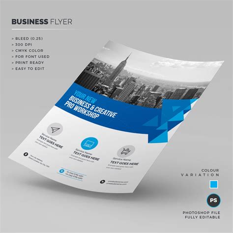 Blue Business Corporate Flyer Template 1 Template Catalog