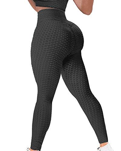 YAMOM High Waist Butt Lifting Anti Cellulite Workout Leggings For Women