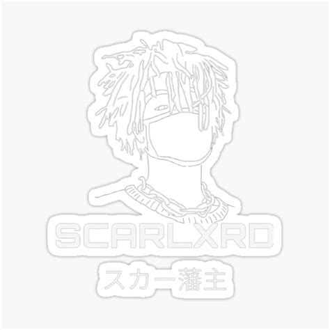 Scarlxrd Sticker For Sale By Antoninarau Redbubble