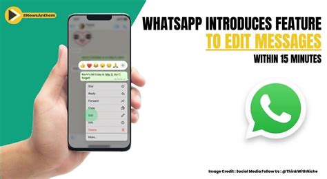 Whatsapp Introduces Feature To Edit Messages Within 15 Minutes