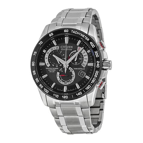 Citizen Eco Drive Chronograph Black Dial Mens Watch At4008 51e Eco