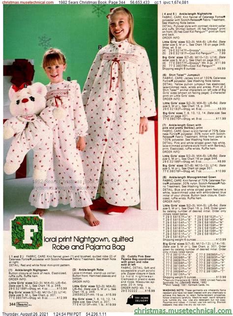 1982 Sears Christmas Book Page 344 Christmas Catalogs And Holiday Wishbooks Vintage Pajamas