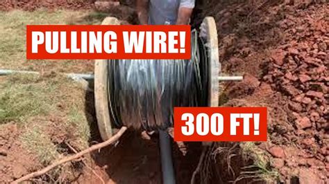 Pulling Wire In 300 Of Conduit Youtube