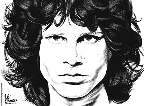Jim Morrison Ink Drawing