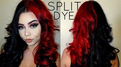 Split Dyehalf And Half Hair Faq Youtube