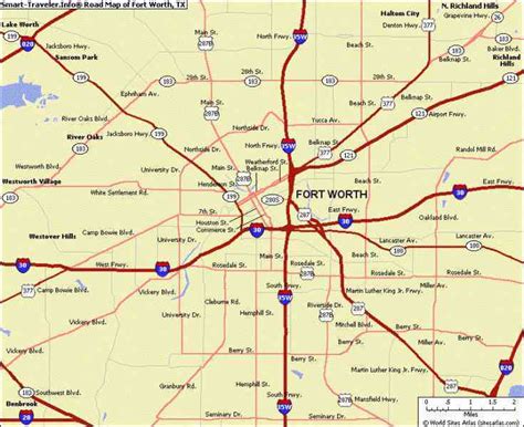 Map Of Dallas Fort Worth Texas