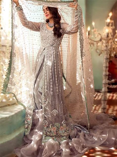 Bridal Pishwas Dresses Pakistani Bridal Pishwas For Walima Reception Valima