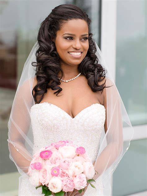 Whether you prefer an updo or to wear your hair down (or something in between consider wrapping your long hair into an elegant, feminine, and classic bun, like hunter johnson, gloss salon did here. Wedding Hairstyles for Black Women, african american ...