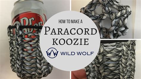 Paracord Koozie Tutorial DIY - 1 Color https://www.youtube.com/watch?v