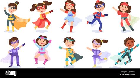 Kid Superhero Cartoon Super Child Characters Baby Superheroes In